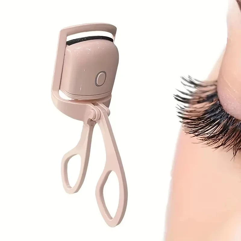 1pc ABS Electric Eyelash Curler, Long-Lasting Curl Electric Eye Lash Perm Eyelashes Clip EyelashCurler Device Makeup Tools