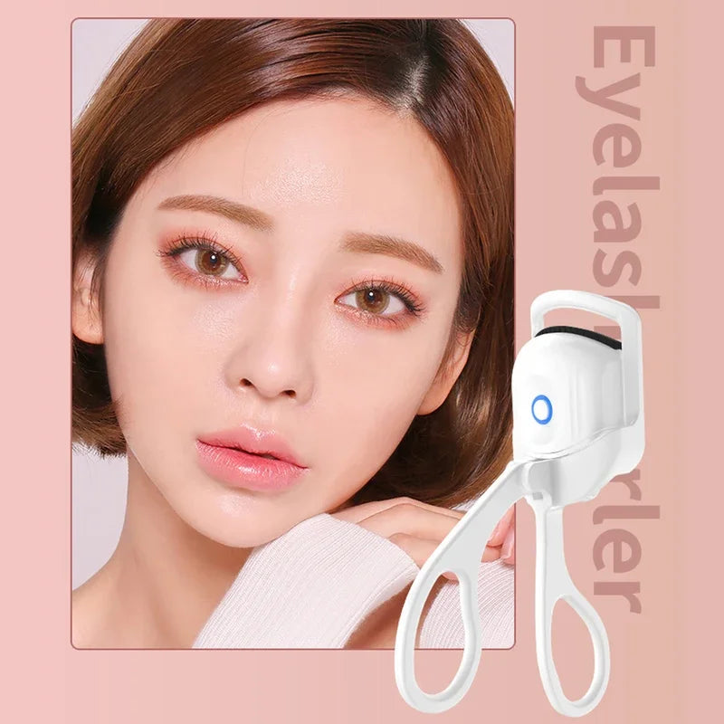 Electric Eyelash Curler USB Charging Model Fast Heating Portable Eye Lash Perm Shaping and Lasting Curling Thermal Eyelash Clip