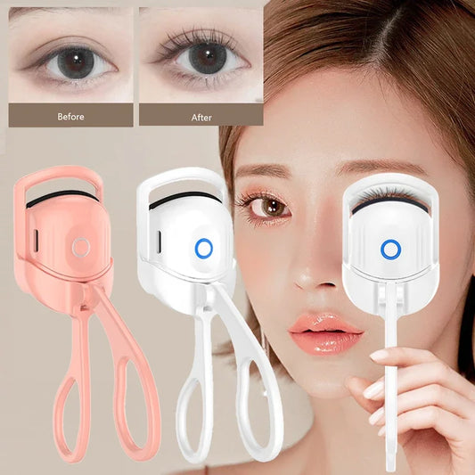 Electric Eyelash Curler USB Charging Model Fast Heating Portable Eye Lash Perm Shaping and Lasting Curling Thermal Eyelash Clip