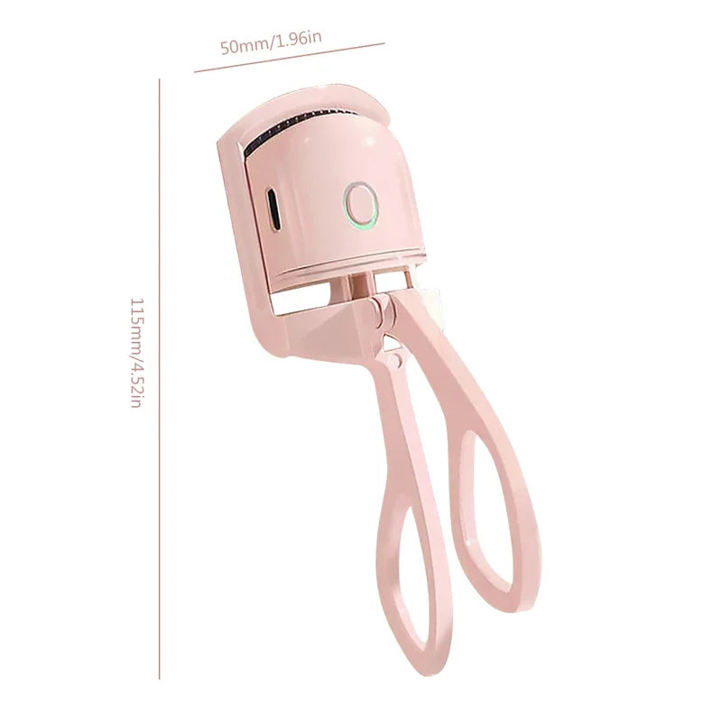 Electric Eyelash Curler USB Charging Model Fast Heating Portable Eye Lash Perm Shaping and Lasting Curling Thermal Eyelash Clip